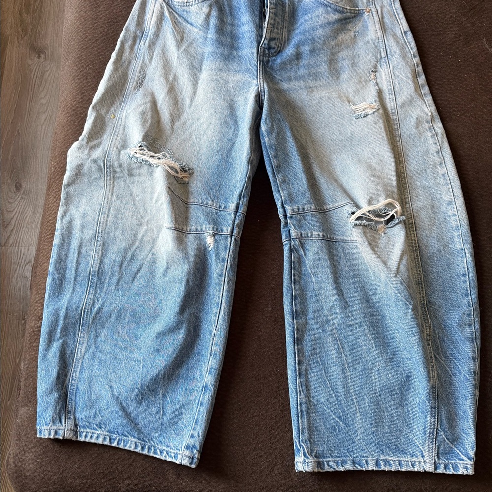 Free People Barrel Jeans -Lucky you mid rise barrel